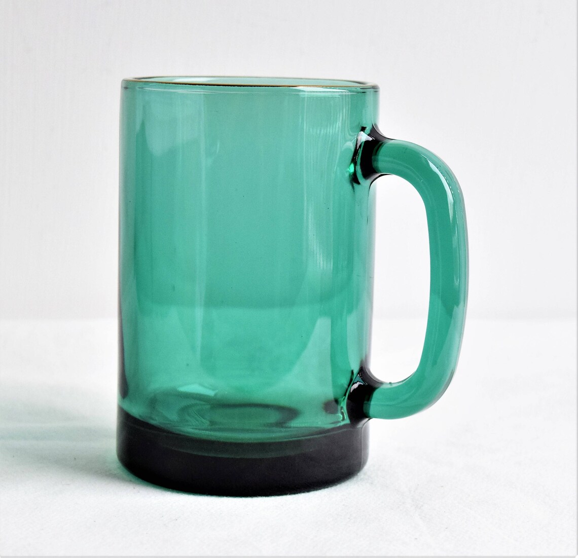 Set of 4 Vintage Green Glass Mugs by Libbey/punch Etsy