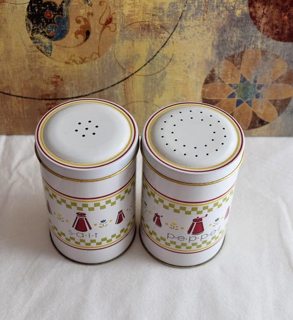 Free Shipping Set of Tin Salt and Peeper Shaker by Daher