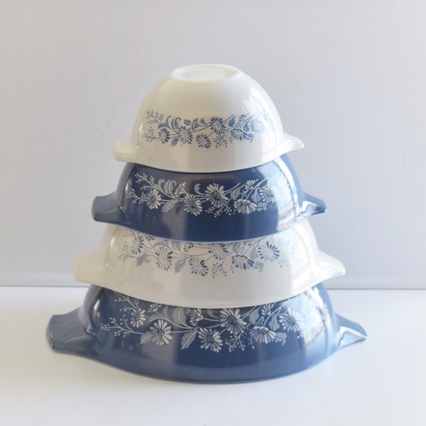 Pyrex Colonial Mist Cinderella Mixing Bowls Set of 4 Kitchen Accessories