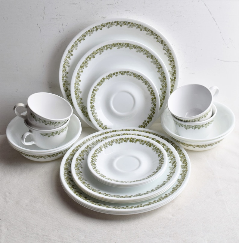 Set of 20 Piece Corelle Spring Blossom Dinnerware Etsy