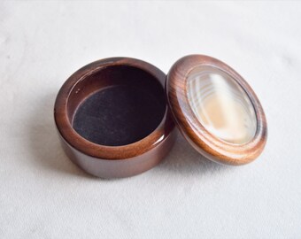 Handmade Vintage Wooden Jewelry Box: Exotic Keepsake Trinket Box