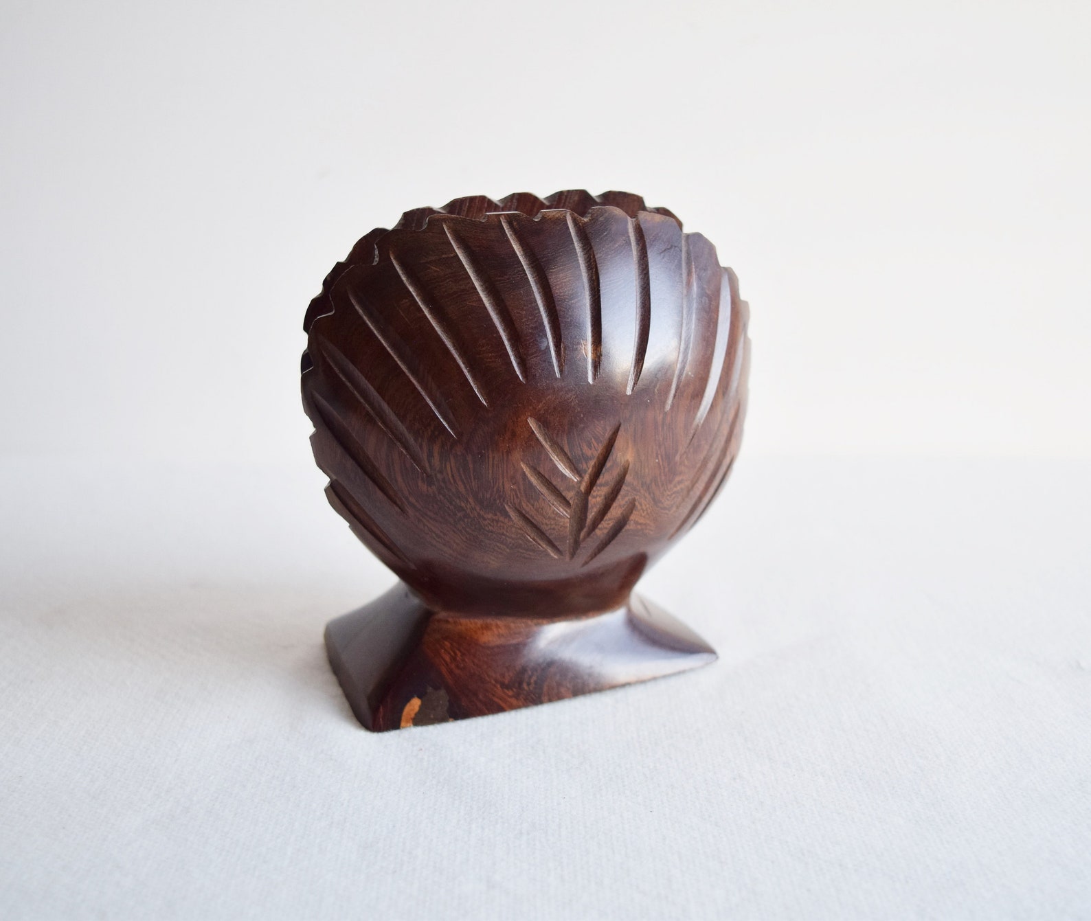 Hand Carved Shell Napkin Holder/ Wooden Napkin Holder Etsy