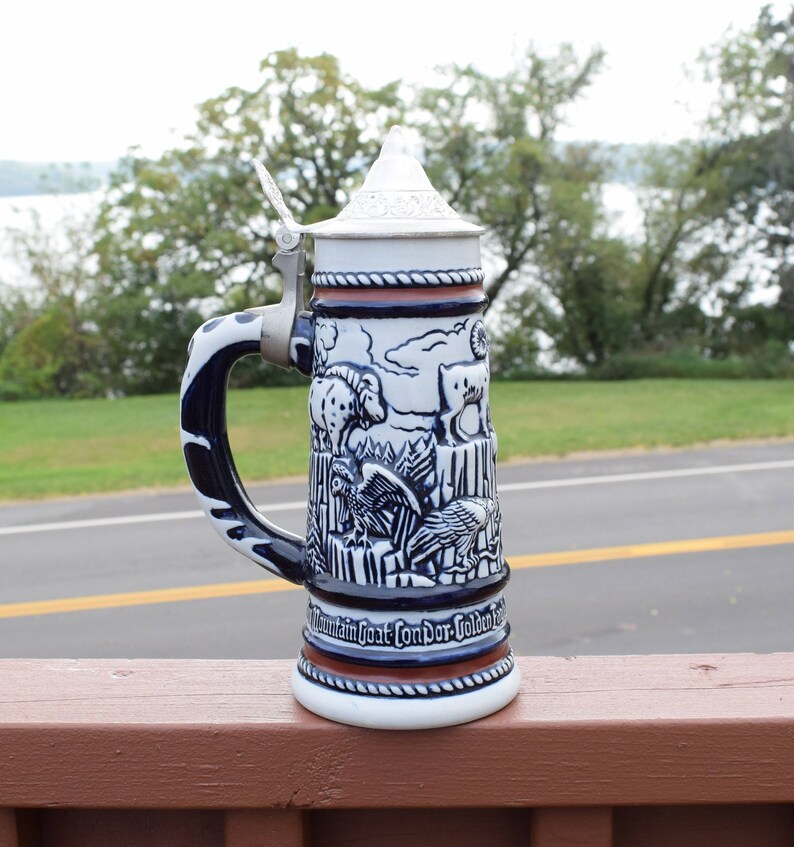Vintage Avon Beer Stein With Lid 1976 Avon Collectible Beer Etsy