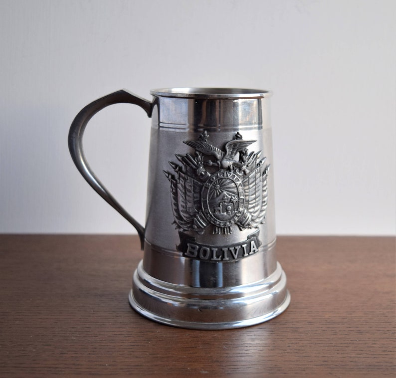 A Chrome Plated Pewter Beer Mug Tankard/ Barware Etsy