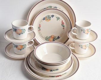 Set of 20 Piece Corelle &quot;Abundance&quot; Dinnerware /Table 4 Place Settings