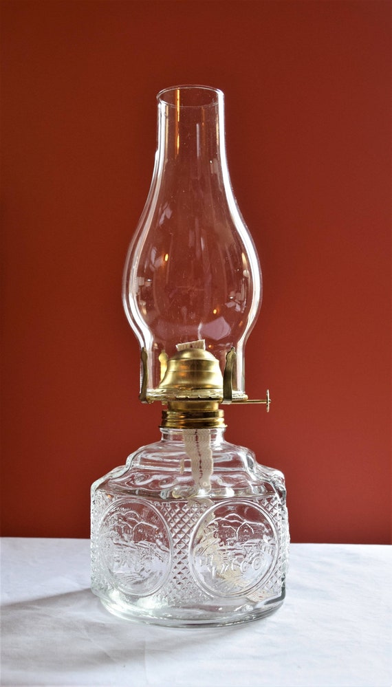 Clear Glass Oil Lamp By Lamplight Farms Horse And Buggy - Lamplight Farms Kerosene Lamp Clear Glass Oil Lamp By Lamplight Farms Horse And Buggy - Lamplight Farms Kerosene Lamp