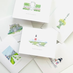 6 Piece Nantucket Notecard Set