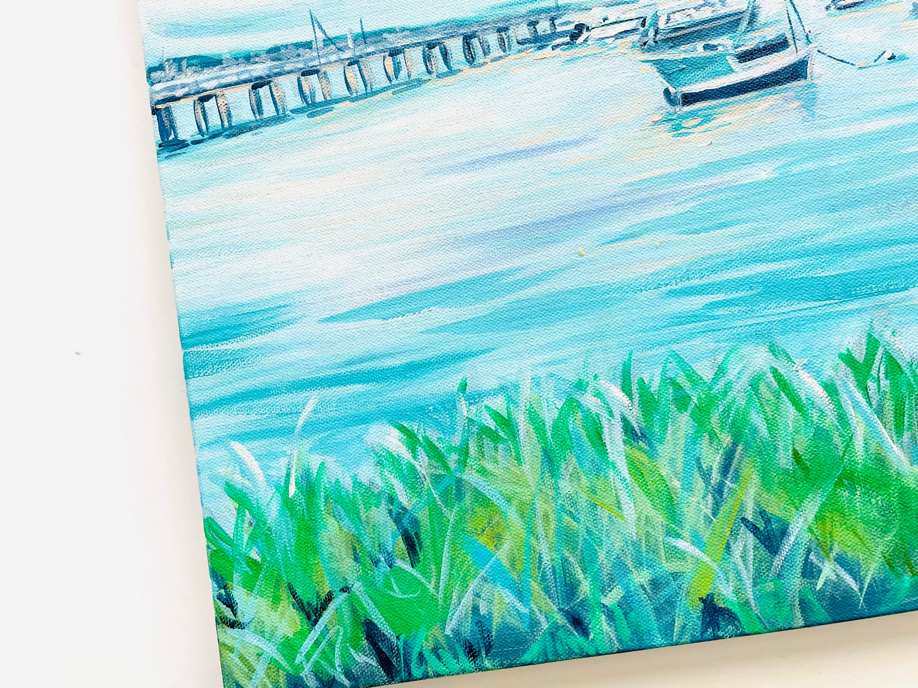 Acrylic Painting on Canvas waters Edge Etsy