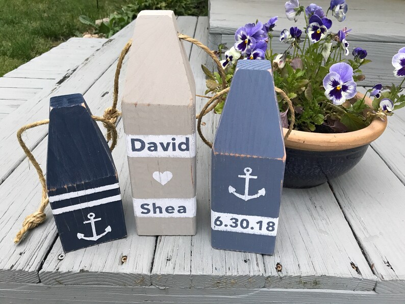 Wedding Guestbook Buoys Save the Date Wedding Decor Nautical Decor Lobster Buoys