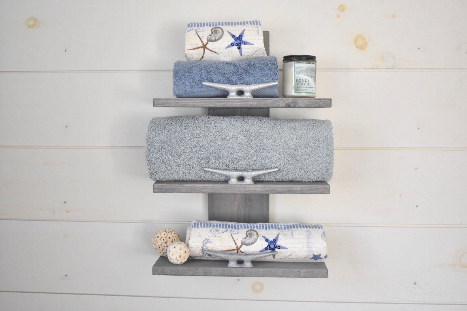 Nautical Towel Rack Nautical Decor Bathroom Decor Home Etsy Ireland