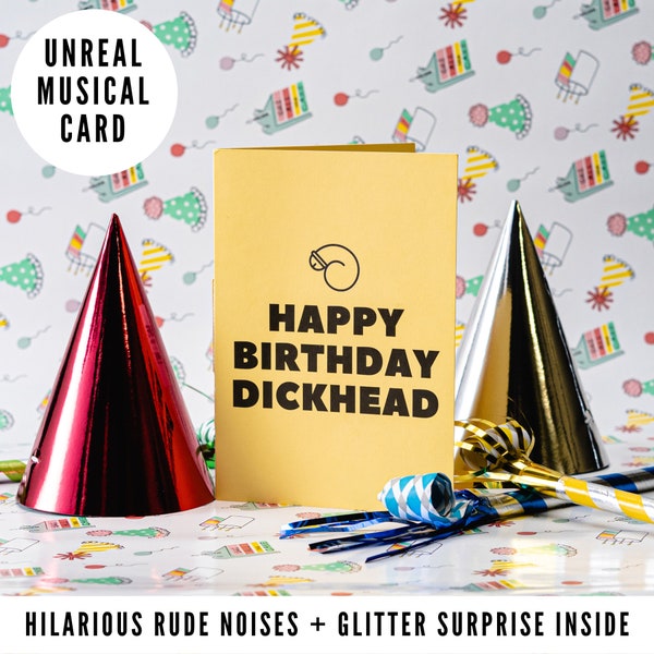 Carte de blague de joyeux anniversaire, cadeau de blague d'amour sans fin pour le meilleur ami - Cartes de chant de farce, carte d'anniversaire offensante, carte d'anniversaire surprise