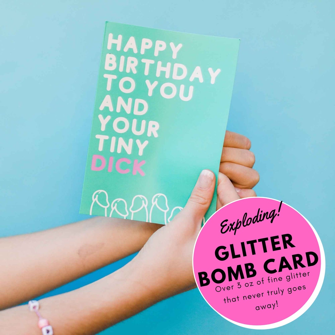 Mail Prank Birthday Cards Prank Gift for Best Friend Prank Glitter Bomb