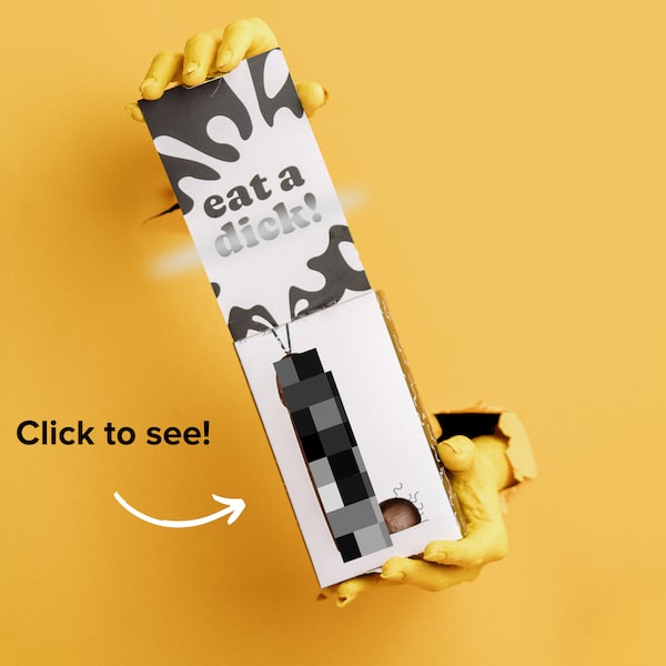 Prank Accessories Eat a D*ck Chocolate Mail Prank Gift for Best Friend - Giant Chocolate D Funny Gift for Girl Friend - Anonymous Prank Gift
