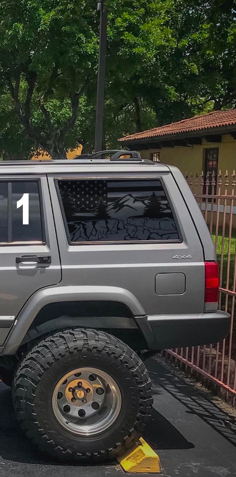 Jeep Cherokee XJ 8401 USA Window Decals Etsy