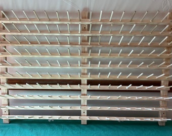 180 Spool Thread Rack 2 inch spacing-Thread organization, Thread Storage, large spools