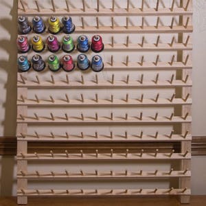 144 Spool Thread Rack-2 inch spacing thread storage, thread organization, large spools