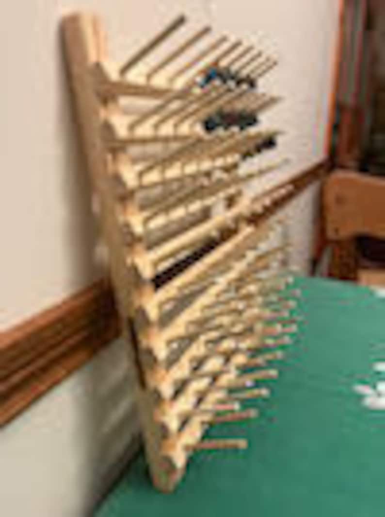 Bobbin Storage Rack: Wall-mounted Pine Organizer - Holds 400+ - Etsy
