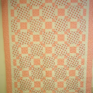 Quilt, Handmade Twin Quilt, 67&quot; x 80&quot;