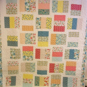 Quilt, Handmade Queen Size Quilt, 80&quot; x 92&quot;