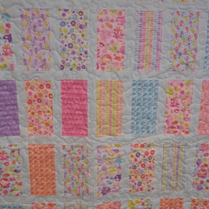 Twin Quilt, Extra Long Twin Size Quilt, Under The Sea Creature Print Rectangle Sashed in Light Blue Twin Size Quilt, 62&quot; x 91&quot;