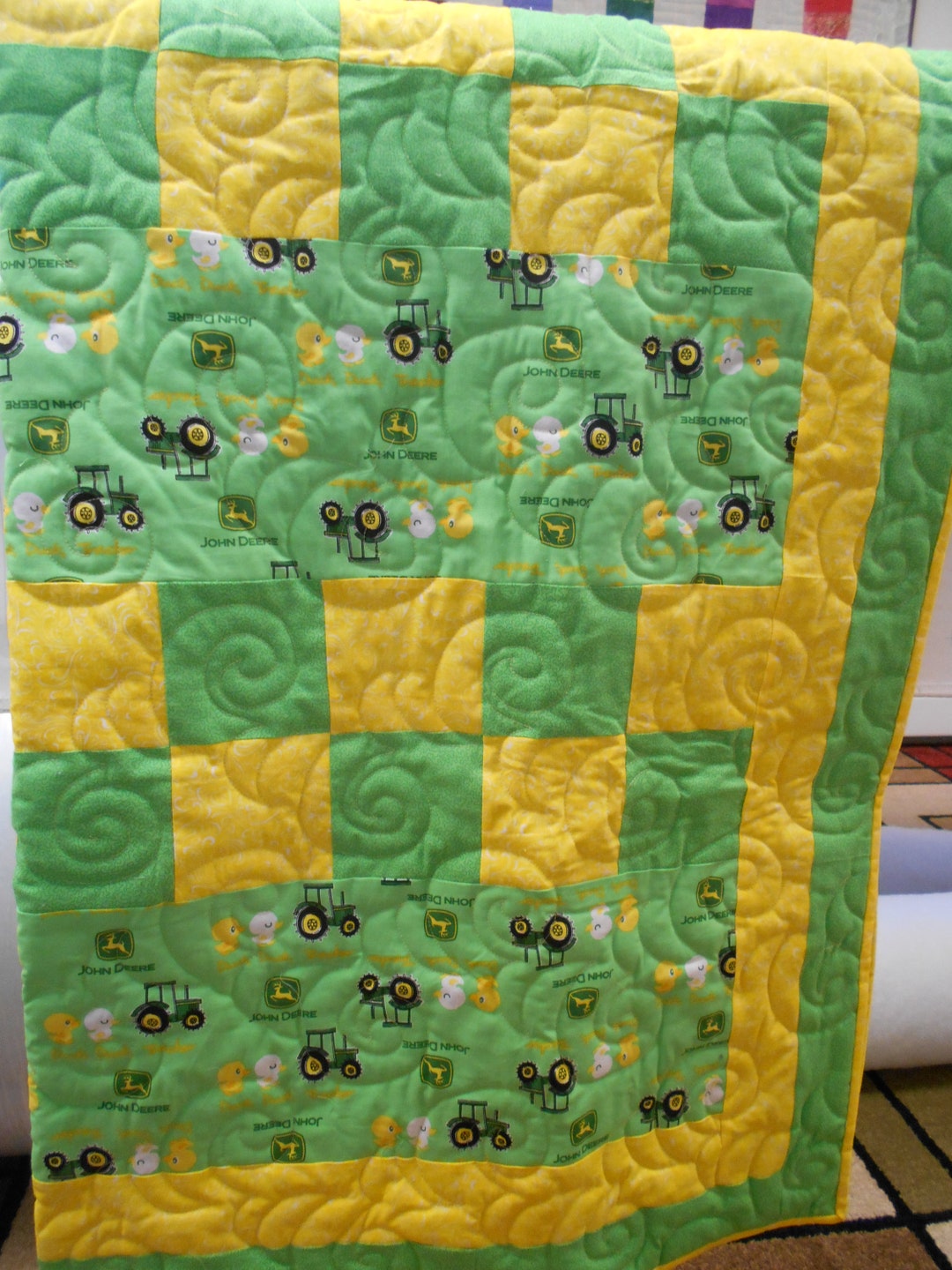 Quilt, John Deere Quilt, John Deere Tractor Quilt, Toddler Quilt, Youth
