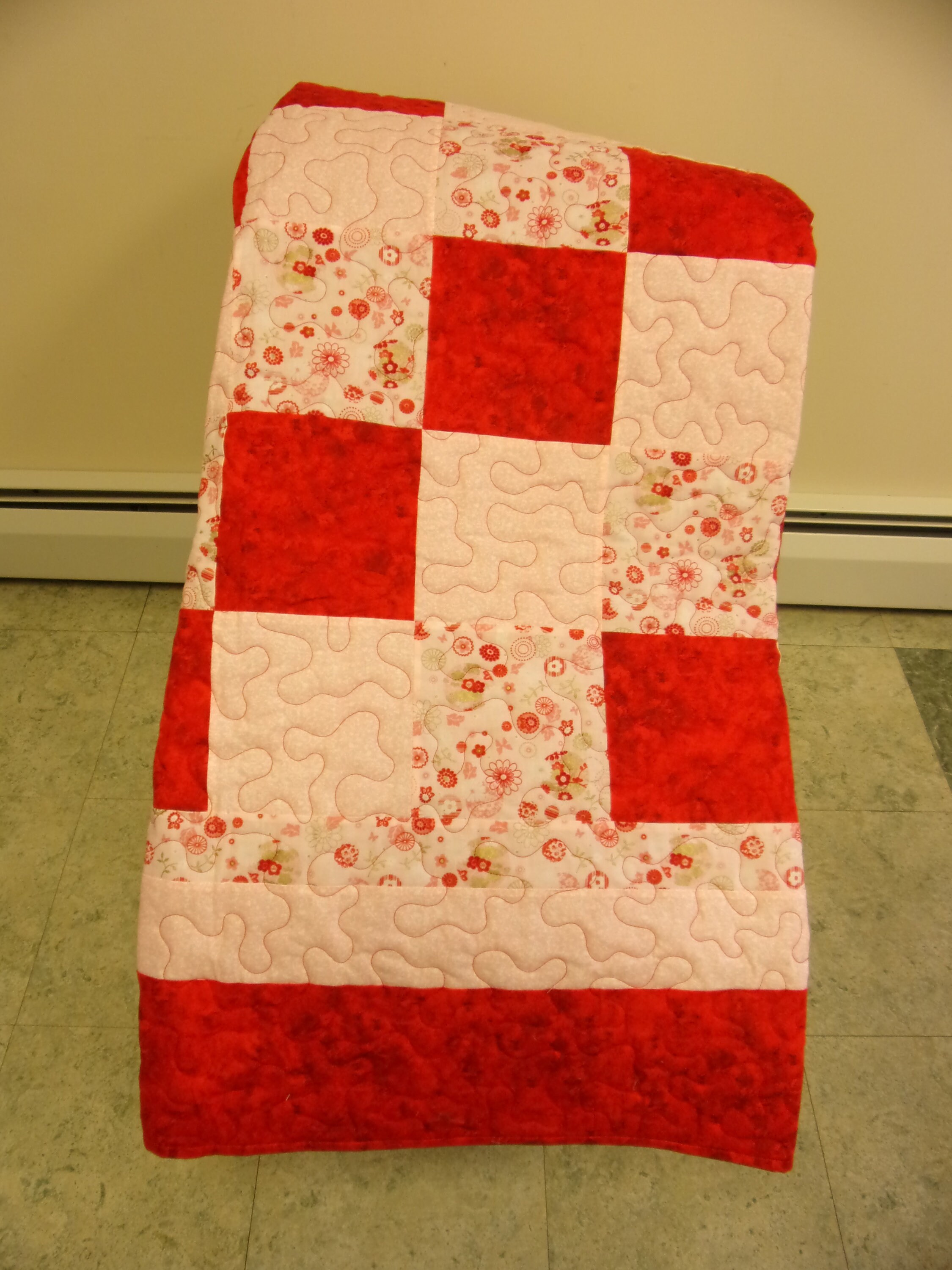 Full Size Quilt Pink and Red Squares Full Size Quilt Pink Etsy