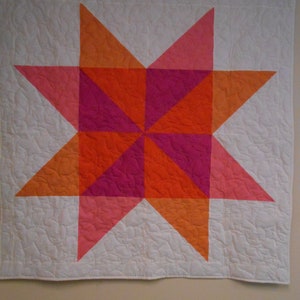 Quilt, Lone Star Quilt, Handmade Star Baby Quilt, Lap Quilt, Star Baby Quilt 47&quot; x 47&quot;