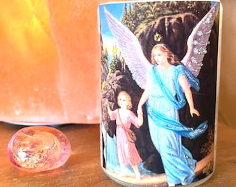 Guardian Angel Small Glitter Candle