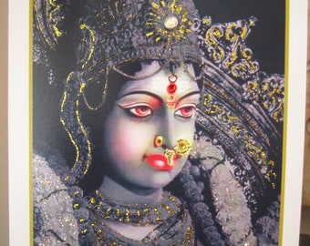 Goddess Kali Hand-Embellished Card