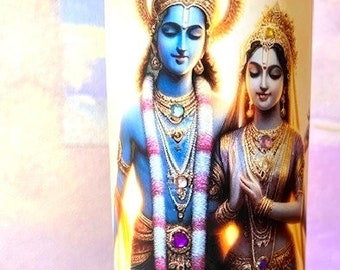 Krishna and Radha 7 Day Devotional Candle