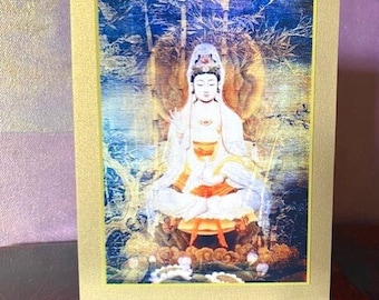 Kuan Yin in Bamboo Forest Art Card