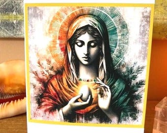 Mary Magdalene 5 X 7 Crystal Art Card