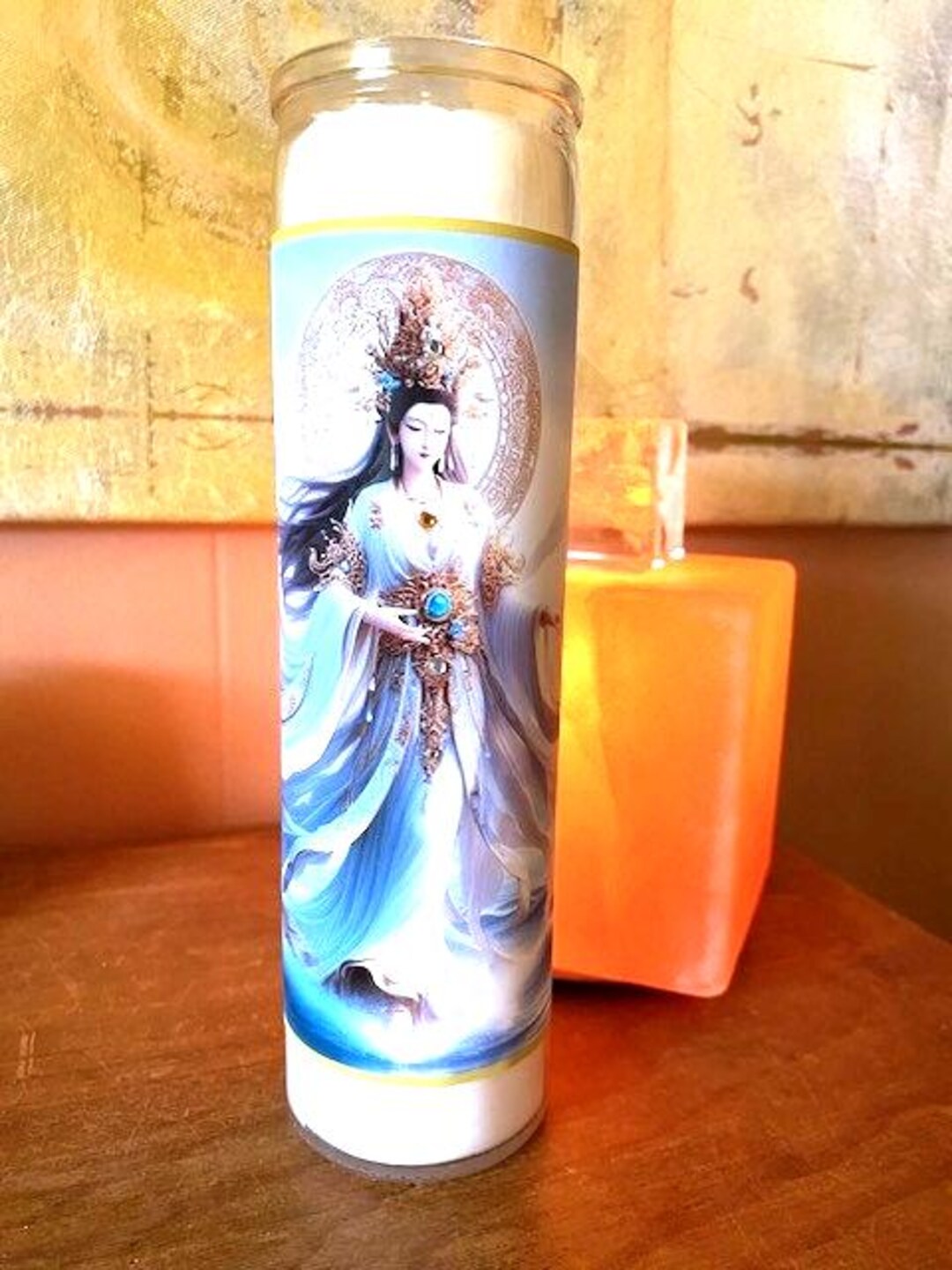 Candle Robe Flowing Robe Kuan Yin 7 Day Devotional Candle - Etsy