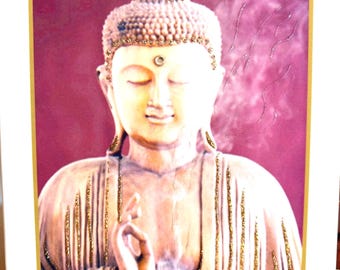 Buddha, handdekorerat kort