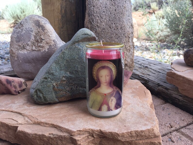 Mary Magdalene 4 Tall Embellished Candle | Etsy