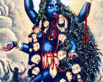 Art Print: Kali Ma, Hand-Embellished