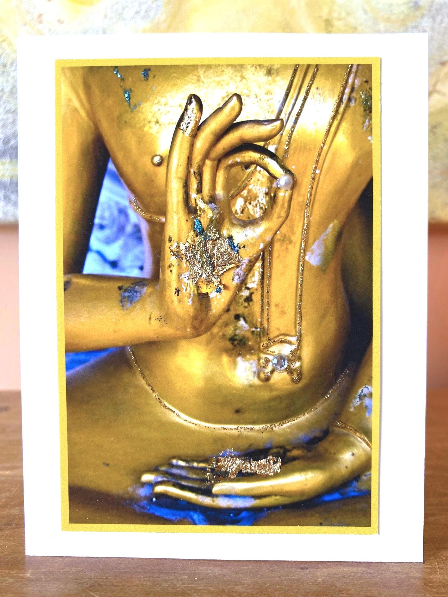 Wisdom Hand Wisdom Mudra, Hand-embellished Card - Etsy