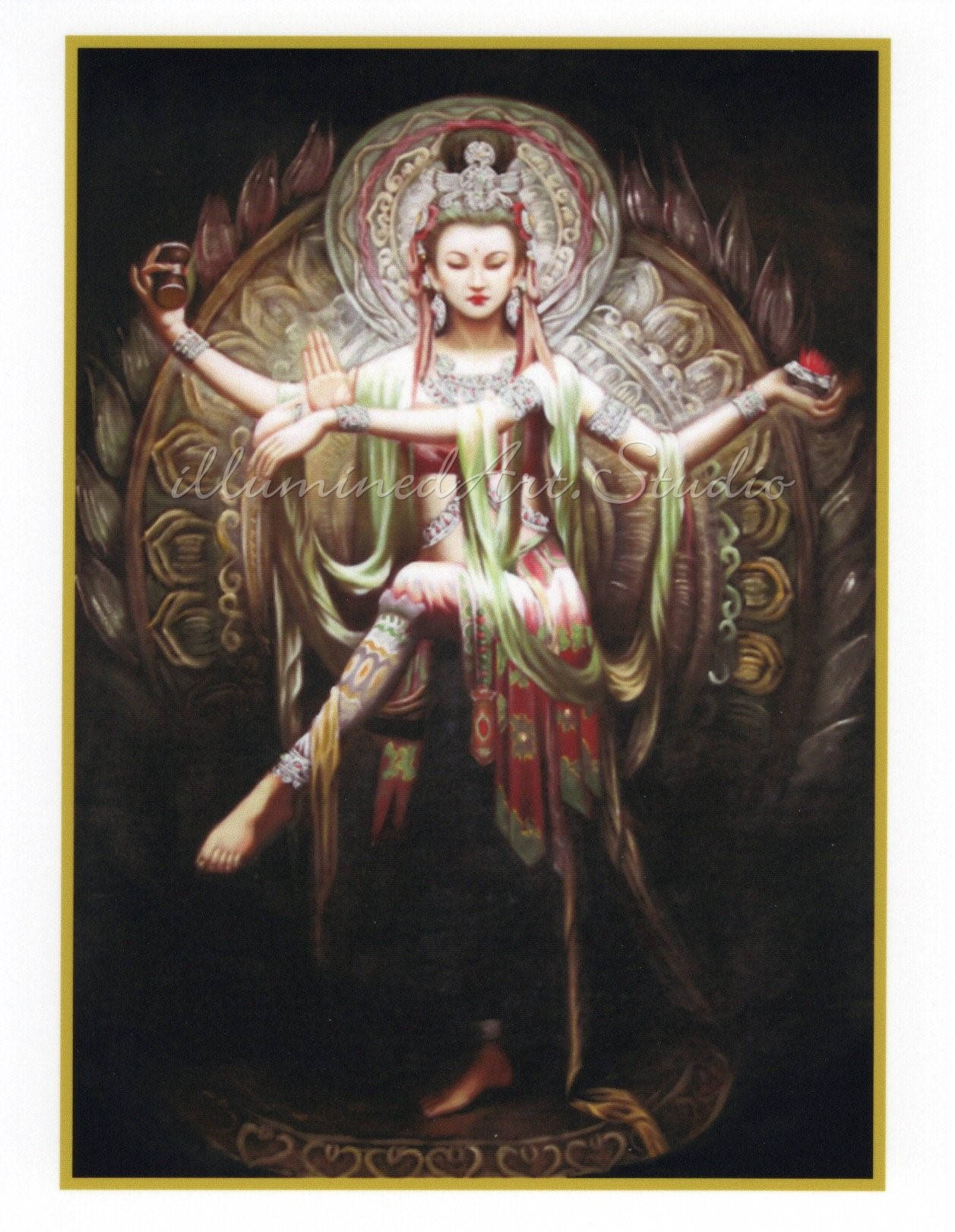 Goddess Shakti Card Etsy
