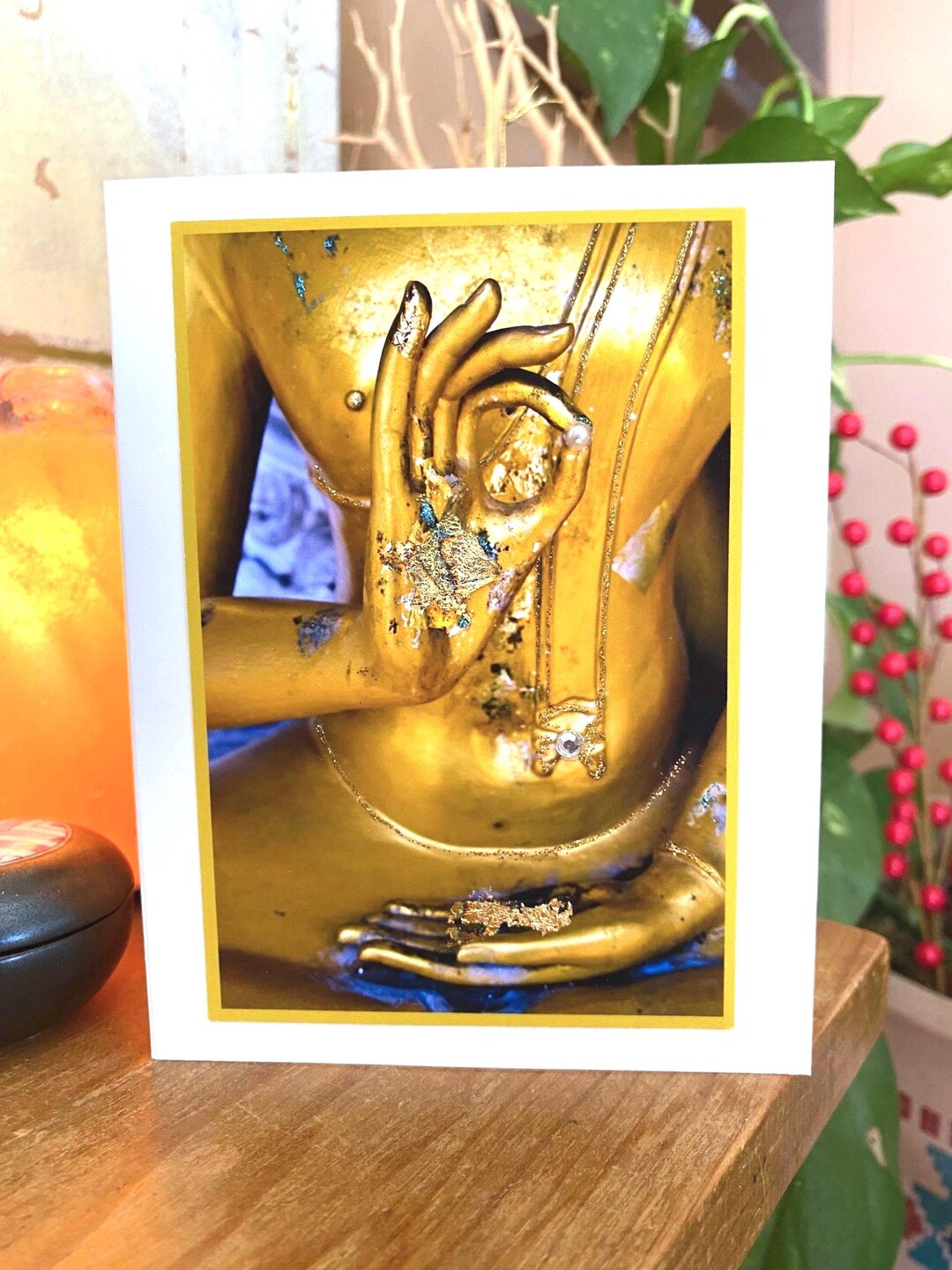 Wisdom Hand Wisdom Mudra, Hand-embellished Card - Etsy