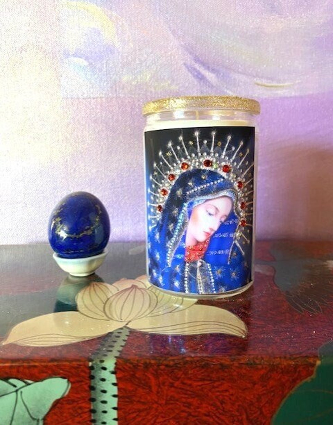 Mary of Sorrows 3 Day Hand-embellished Devotional Candle - Etsy