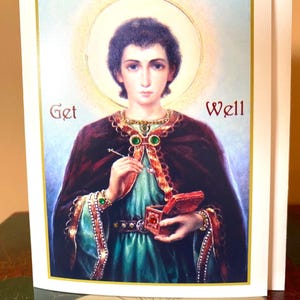 Carte inspiration cristal « Guérison » de Saint Panteleimon