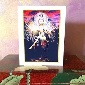 Carte artistique 5 x 7 danse Shakti en cristal