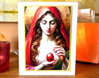Magdalena mit roter Eikarte