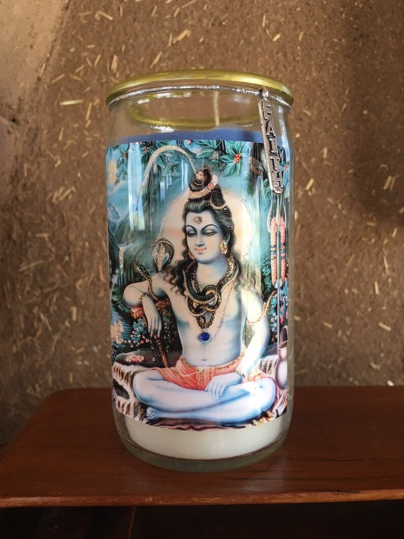 Shiva 4 Tall Embellished Candle Etsy