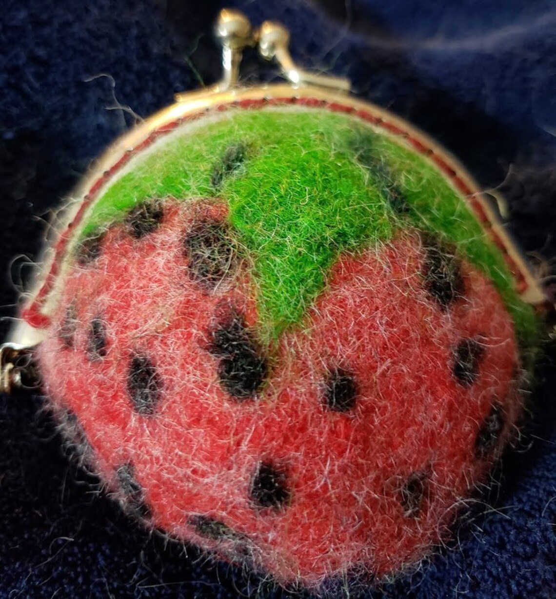 strawberry coin purse