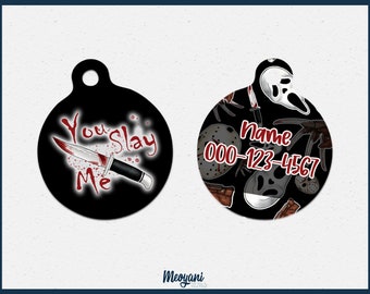 Horror Movie Custom Dog and Cat ID Tag