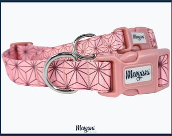 Demon Sister Kawaii Anime Dog and Cat Collars Pink Anime Pattern