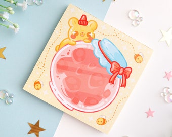 Marmalade Mini Memo Pad // Honey Bear notepad // 3.5" x 3.5" size