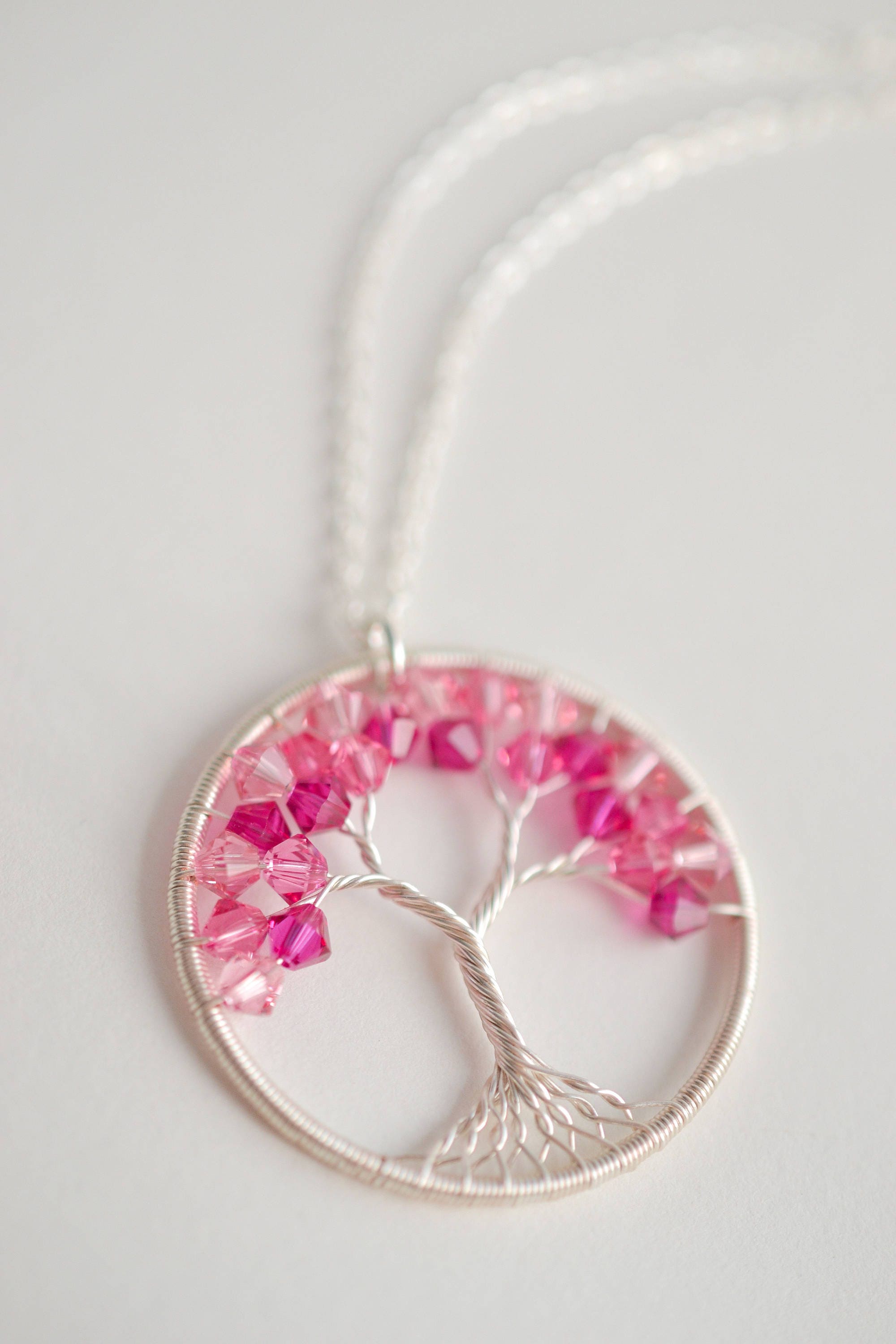  Dainty Cherry Blossoms Necklace Graduation Flower