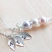 Personalized Peas in a Pod Necklace, Mother's Day Gift for Mom, Mom Birthday Gift, Best Friend Valentine's Day Gift, Christmas Gift for Mom 